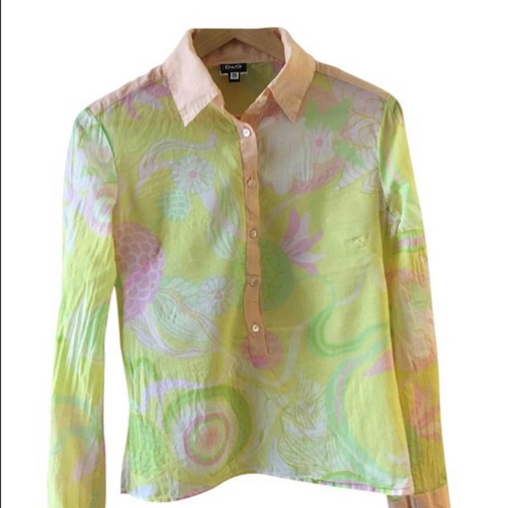 Semi-sheer summer shirt. Boho 60’s style
